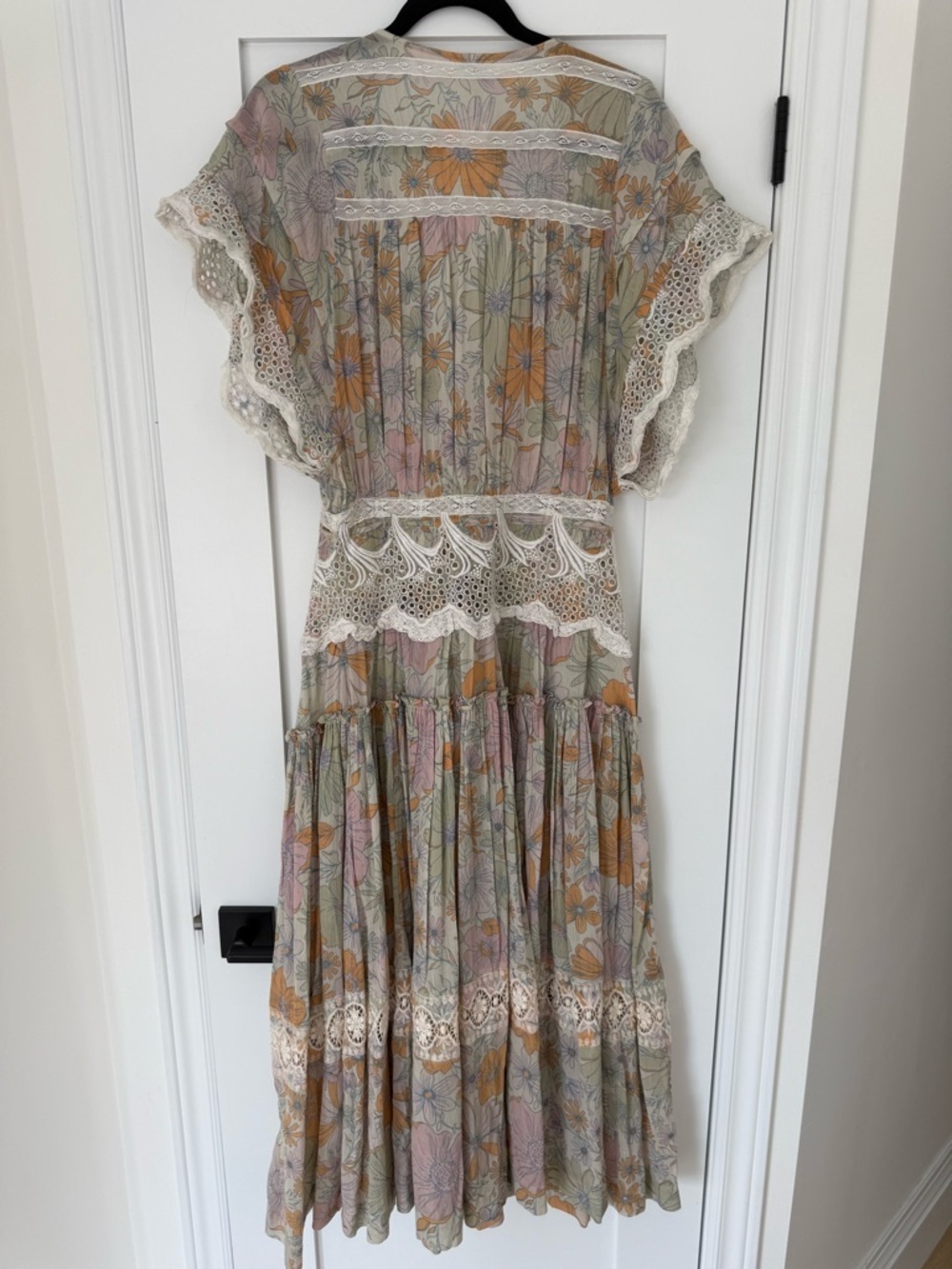 Free People Field of Dreams Maxi Top RARE Boho Lace Tunic Dress RARE - Picture 5 of 16
